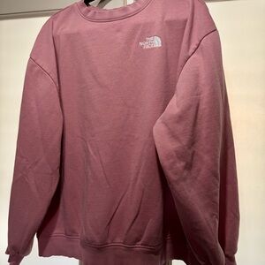 The North Face Women's Crewneck Sweatshirt - Dusty Rose/ pink size large